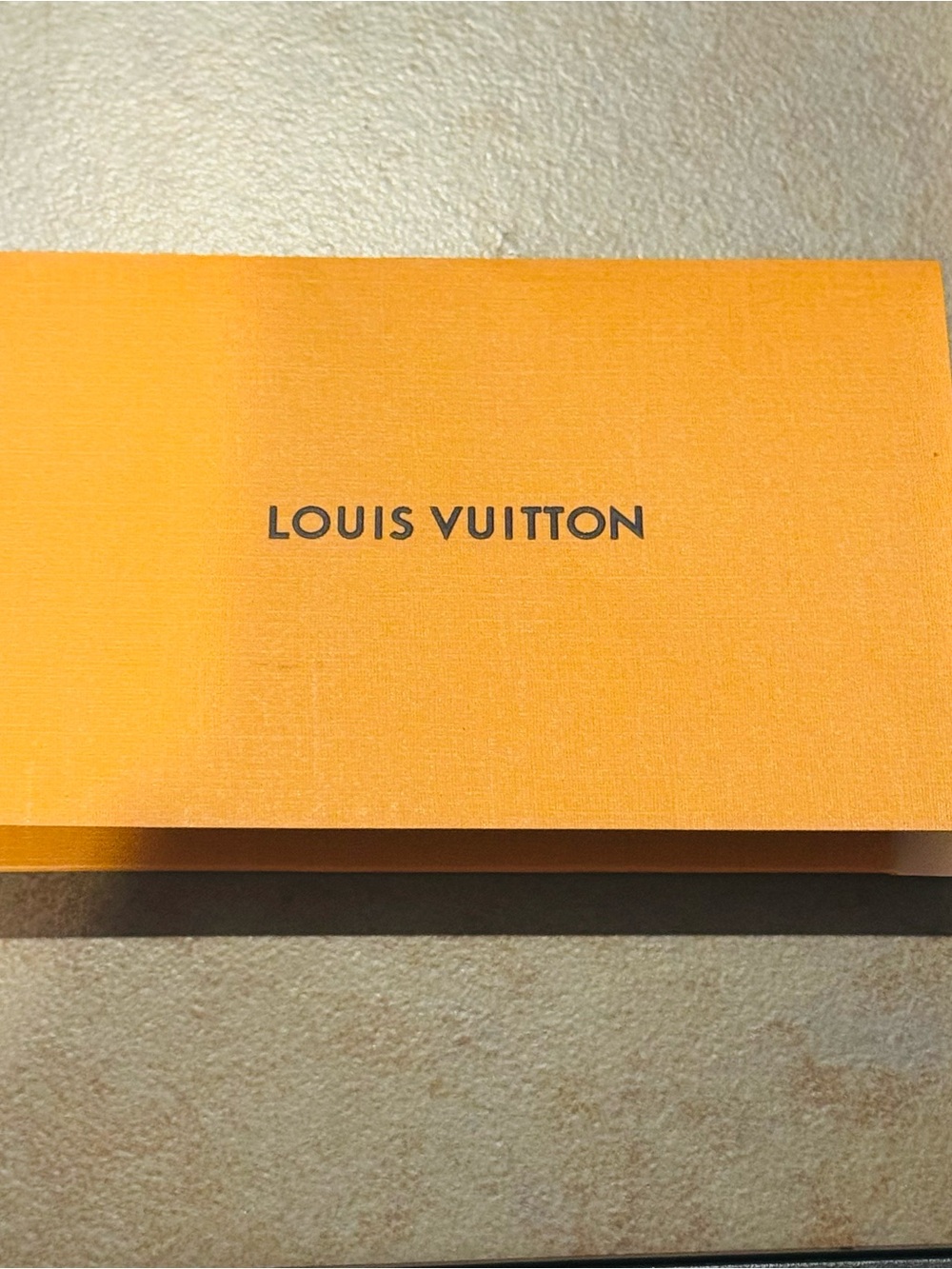 Louis Vuitton Orange Folded receipt/ Notecard Envelope Authentic pre-owned